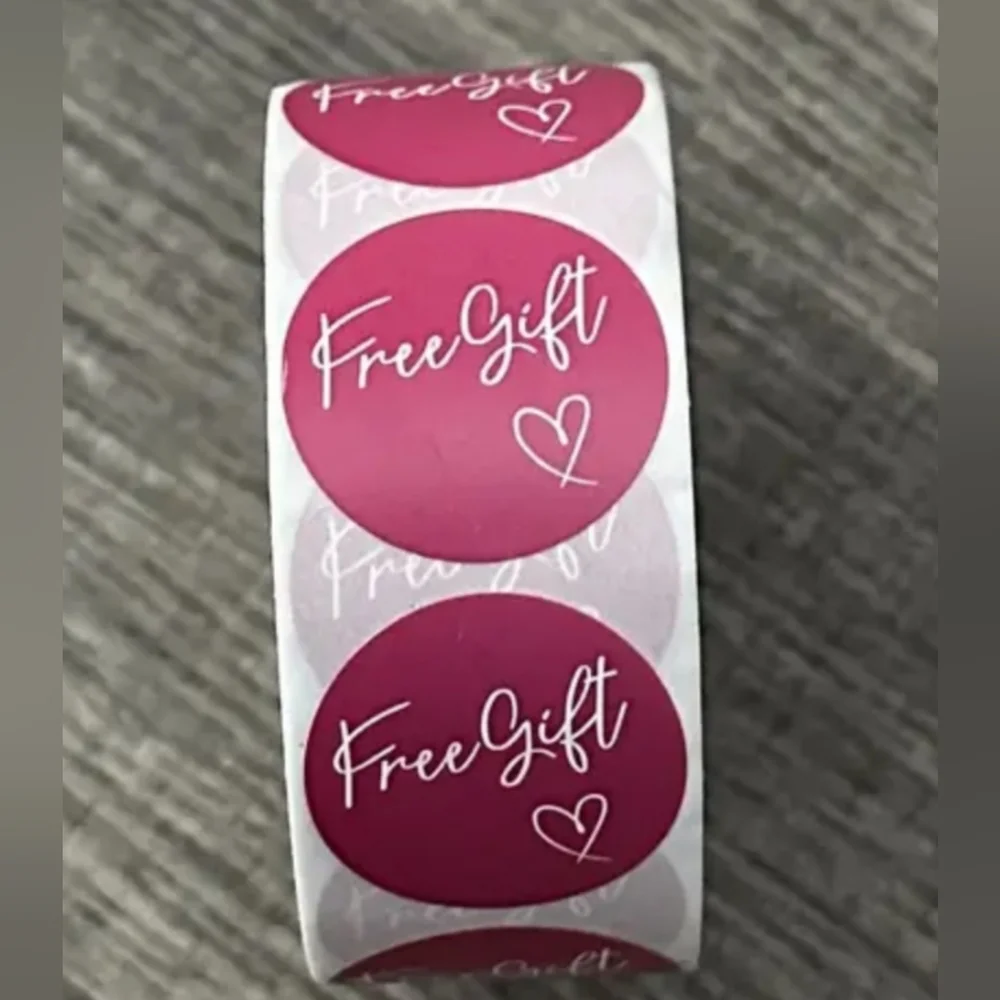 New 500pcs Free Gift Stickers - Pick a Color
